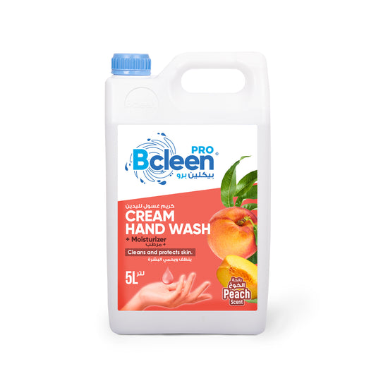 Bcleen Cream Hand Wash with Moisturizer Peach Scent 5L [1 pc]
