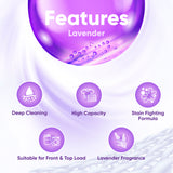 Bcleen® Detergent Liquid- Lavender Front/Top Load 2L