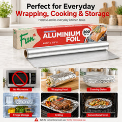 Fun Aluminium Foil 60.8m X 30cm [1rl]