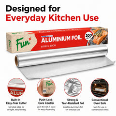 Fun Aluminium Foil 60.8m X 30cm [1rl]