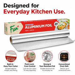 Fun Aluminium Foil 7.6m X 30cm [1rl]