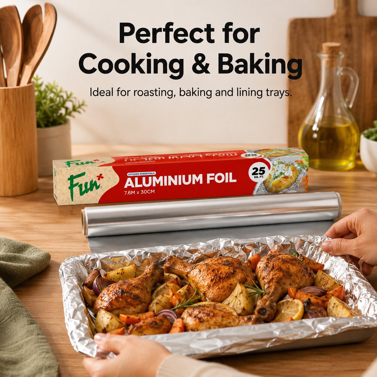 Fun Aluminium Foil 7.6m X 30cm [1rl]