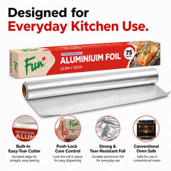 Fun Aluminium Foil 22.5m X 30cm [1rl]