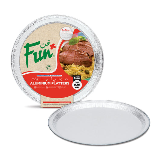 Fun® Aluminium Round Platters 300x20mm [5pcs x 1pkt]