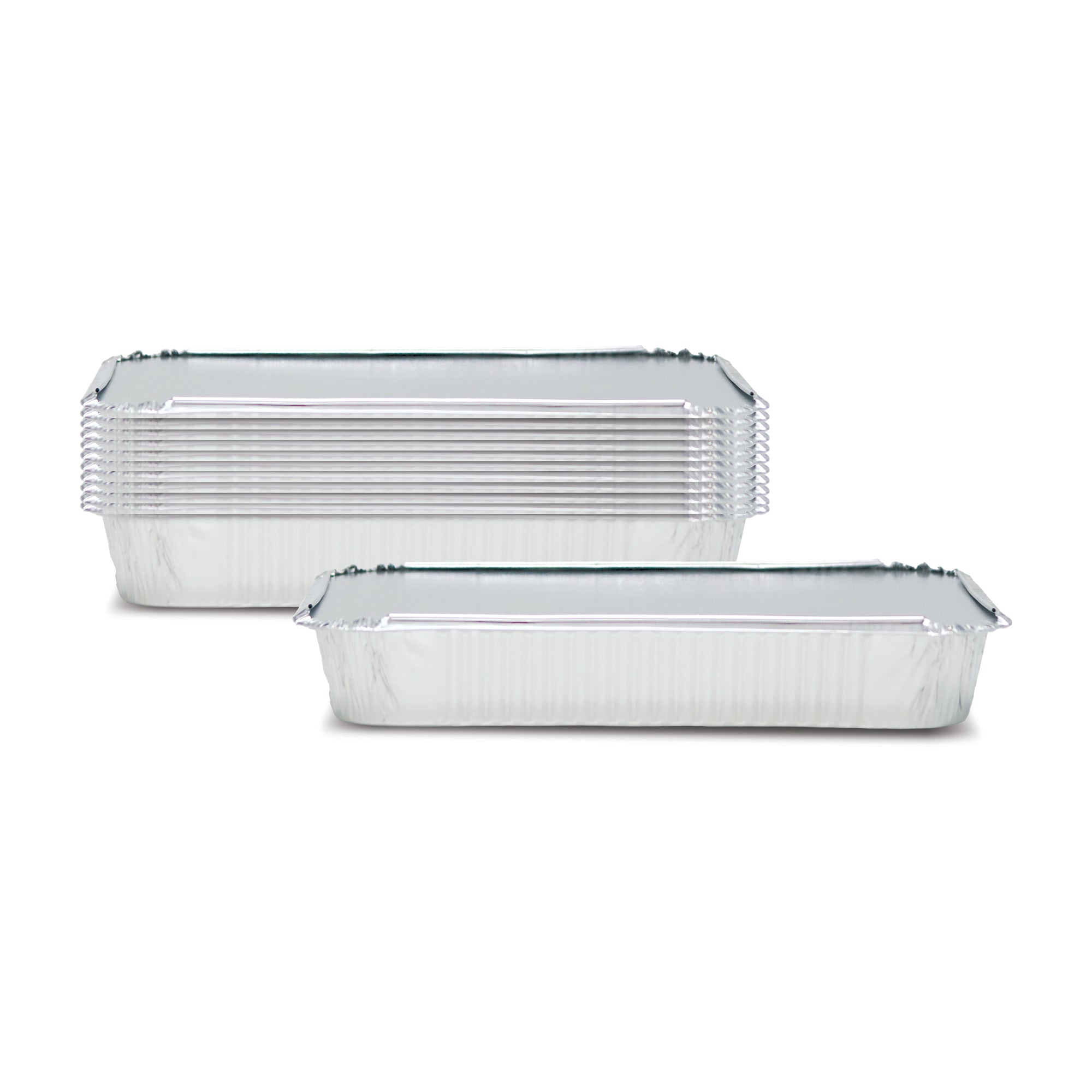 Fun Aluminium Containers With Paper Lids 1135cc [10pcs x 1pkt]