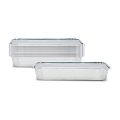 Fun Aluminium Containers With Paper Lids 1135cc [10pcs x 1pkt]