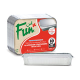 Fun® Aluminium Container With Paper LID 1850cc [10pcs x 1pkt]