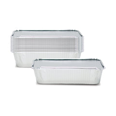 Fun Aluminium Containers With Paper Lids 1850cc [10pcs x 1pkt]