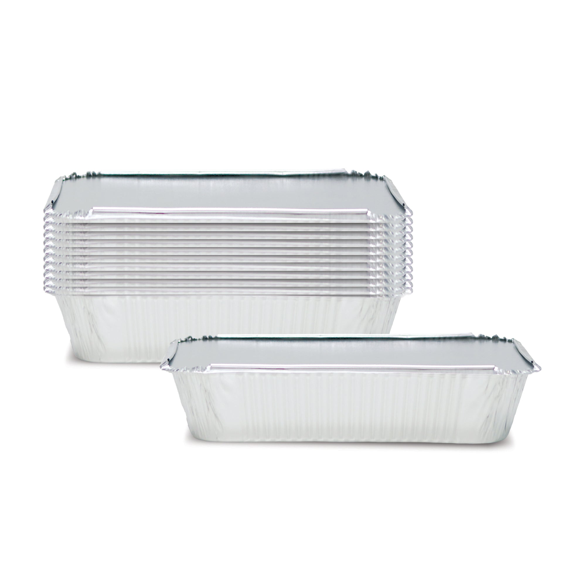 Fun Aluminium Containers With Paper Lids 3500cc [10pcs x 1pkt]