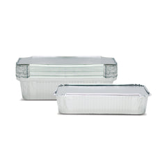Fun Aluminium Containers With Paper Lids 420cc [10pcs x 1pkt]