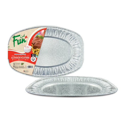 Fun® Aluminium Oval Platters 548x 359x24mm [1pc]