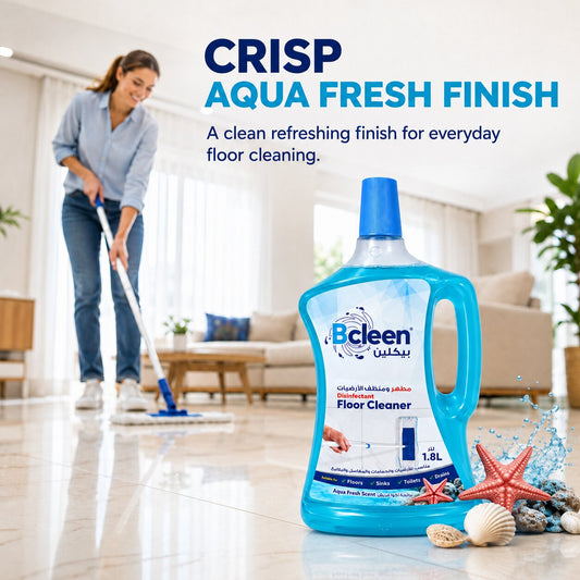 Bcleen Disinfectant Floor Cleaner Aqua Fresh Scent 1.8L [1pc]