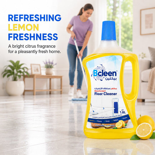 Bcleen Disinfectant floor cleaner 1800ml - Lemon [1pc]