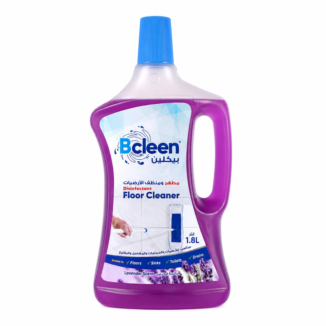 Bcleen Disinfectant floor cleaner 1800ml - Lavender [1pc]