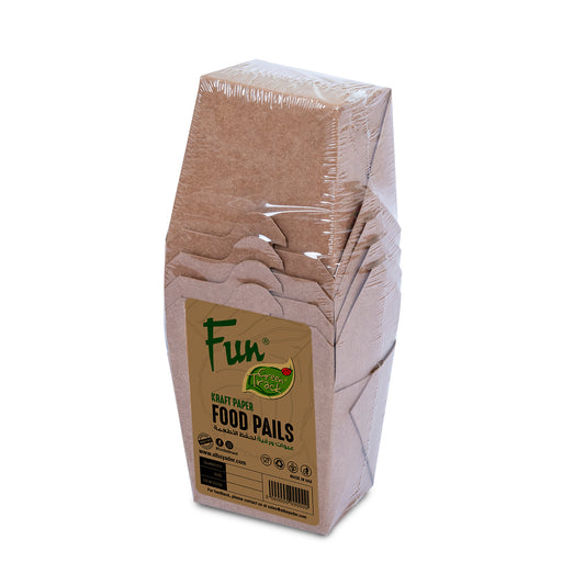 Fun® Brown Kraft Noodle Box 24oz [P:5Pcs]