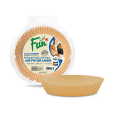 Fun® Round Air Fryer Brown Paper Liners 39gsm 16x4.5cm [100pcs x 1pkt]