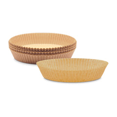 Fun® Round Air fryer Brown Paper Liners 39gsm 20x4.5cm [100pcs x 1pkt]