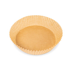 Fun® Round Air fryer Brown Paper Liners 39gsm 20x4.5cm [100pcs x 1pkt]
