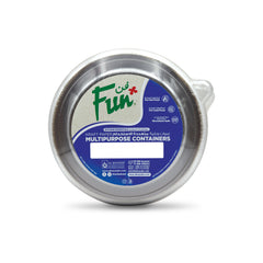 Fun Kraft Paper Multipurpose Containers with Clear Lids 1000ml [6pcs x 1pkt]