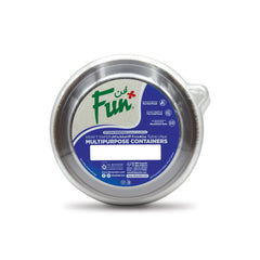 Fun Kraft Paper Multipurpose Containers with Clear Lids 500ml [6pcs x 1pkt]