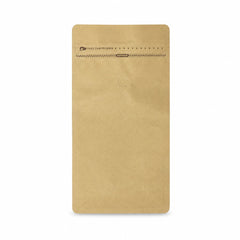 Fun Brown Stand-Up Coffee Bag with Valve and Zipper 500ml [50pcs x1pkt]