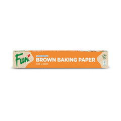 Fun Brown Silicone-Coated Baking Paper Roll 10m x 30cm [1rl x 1pkt]