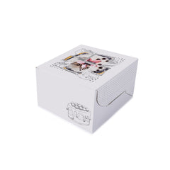 Printed Paper Cake Box 15x15x10cm [P:5pcs]