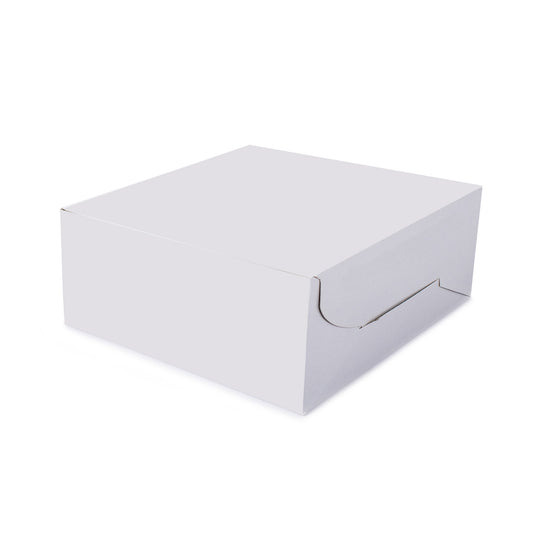 White Paper Cake Box 20x20x10cm pack of 5