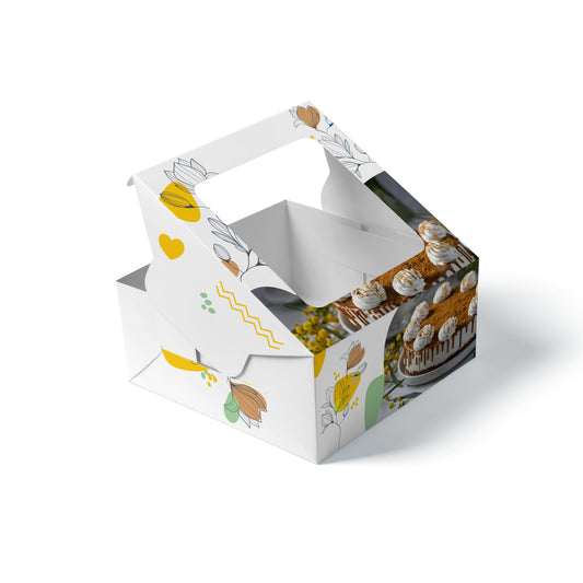 Fun® Square Cake Boxes with Window 30x30x12m [1pc]