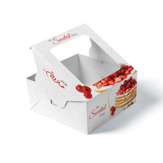 Fun® Square Cake Boxes with Window 30x30x12m [1pc]