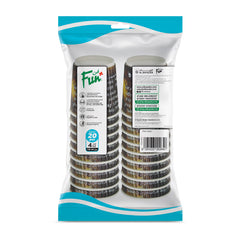 Fun Ripple Paper Brown Printed Cup 4oz [20pcs x 1pkt]