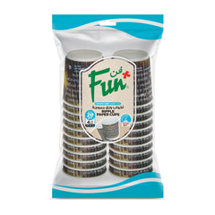 Fun Ripple Paper Brown Printed Cup 4oz [20pcs x 1pkt]