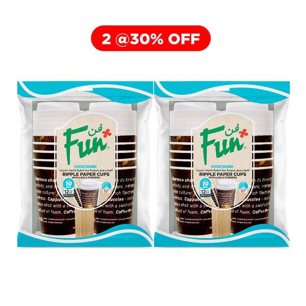 Fun® Ruffles Paper Cup 12oz w/ Lid+Stirrer Buy 2 get 30% off – Al ...