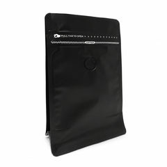 Fun Black Stand-Up Coffee Bag with Valve and Zipper 250ml [50pcs x1pkt]