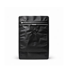 Fun Black Stand-Up Coffee Bag with Valve and Zipper 250ml [50pcs x1pkt]