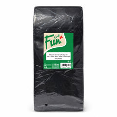 Fun Black Stand-Up Coffee Bag with Valve and Zipper 5000ml [50pcs x1pkt]