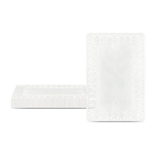 Fun® Paper Rectangular White Doilies 8x12in [250pcs x 1pkt]