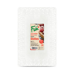 Fun Rectangular White Paper Doilies 8x12in [250pcs x 1pkt]