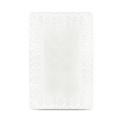 Fun Rectangular White Paper Doilies 8x12in [250pcs x 1pkt]