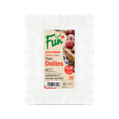 Fun Rectangular White Paper Doilies 12x16in [250pcs x 1pkt]