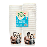 Fun Portrait Concept Printed Double-Wall Paper Cup 12oz (Pack of 25)