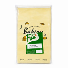 Fun Kraft Paper Food Bags with Flat Base and Window 14 × 26 + 10cm [50pcs × 1bag]