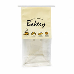 Fun Kraft Paper Food Bags with Flat Base and Window 14 × 26 + 10cm [50pcs × 1bag]