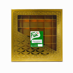 Fun Premium Gold Chocolate Box 36 Compartments with Window [1pc]