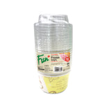 Fun® Ice Cream Cup with Lid 12oz - Yellow [P:12pcsx1pkt]