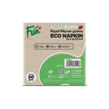 Fun® Green Track Unbleached 2-ply Eco-Napkins 33x33cm - 50pcs