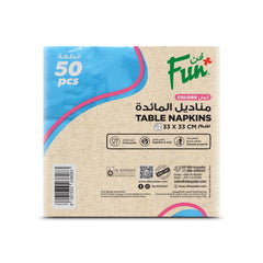 Fun 2-Ply Sky BlueTable Napkins 33x33cm [50pcs x 1pkt]