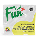 Fun® Everyday Premium 2-Ply Napkin - White