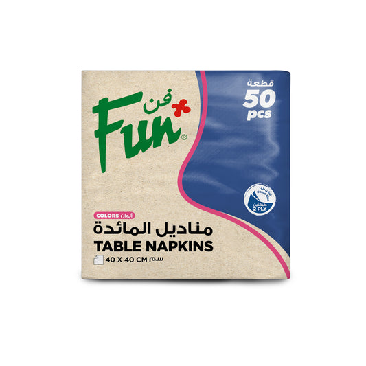 Fun® 2-Ply Table Napkins Ocean Blue 40x40cm [50pcs x 1pkt]