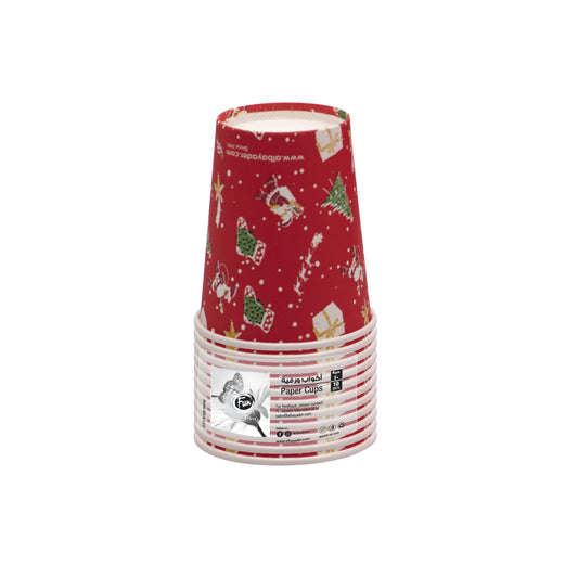 Fun Paper Cups 8oz "Christmas Feel" [10pcsx1pkt]
